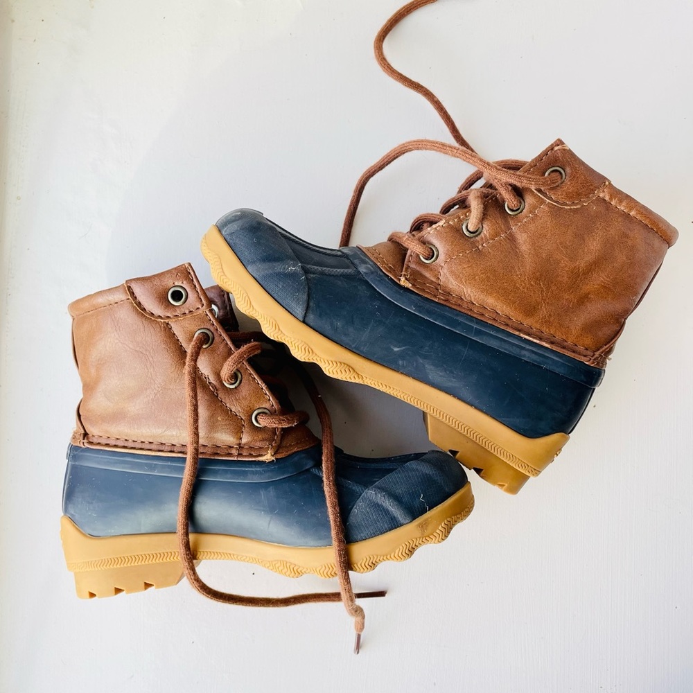 Duck boots, Sperry saltwater boot -kids size 11